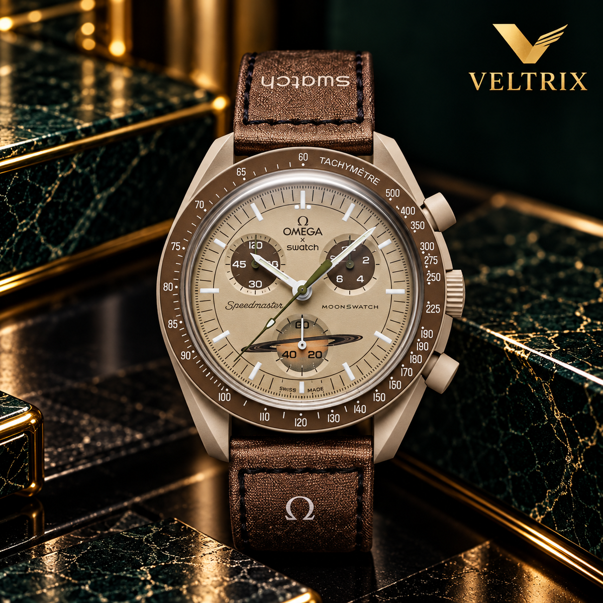 OMEGA X SWATCH BROWN