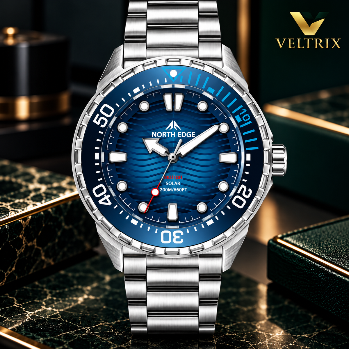 NORTH EDGE SILVER&BLUE