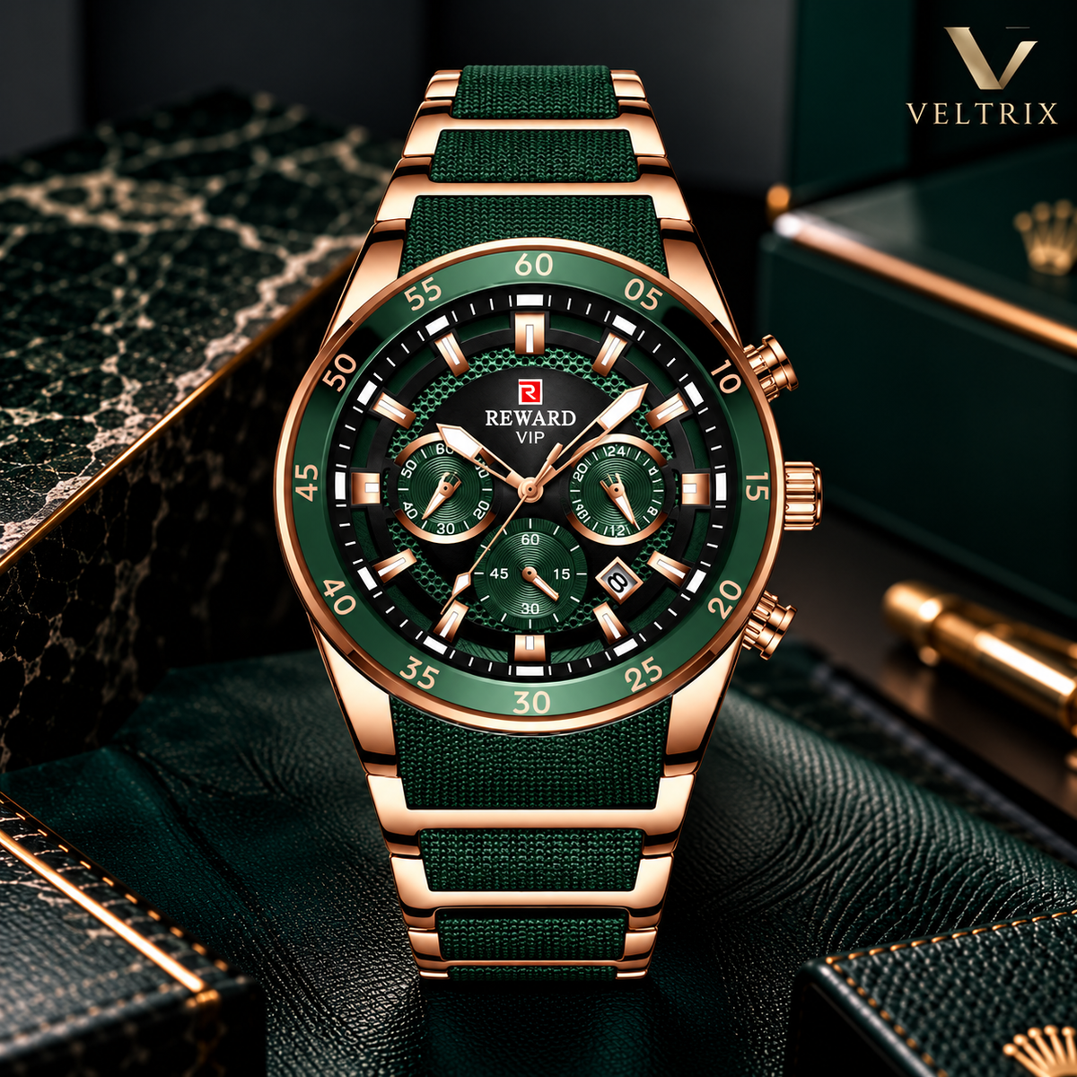 REWARD VIP GREEN&ROSE GOLD