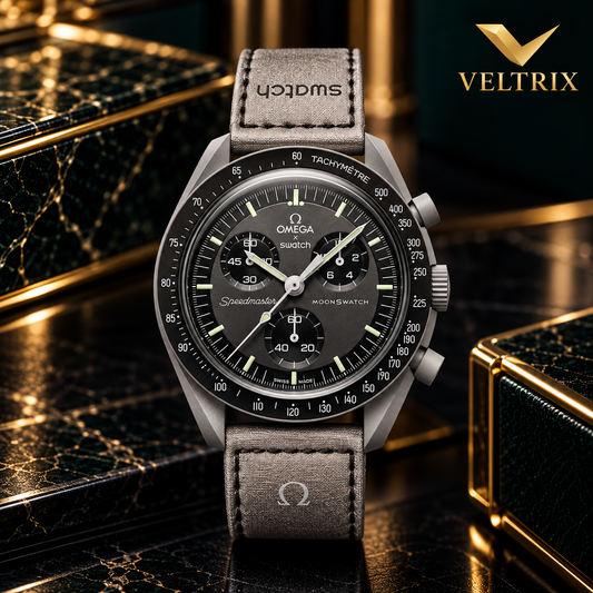 OMEGA X SWATCH BLACK&BROWN
